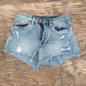 Distressed Denim Women Shorts